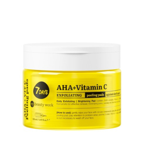 7DAYS EXFOLIATING PEELING PADS AHA+VITAMIN C