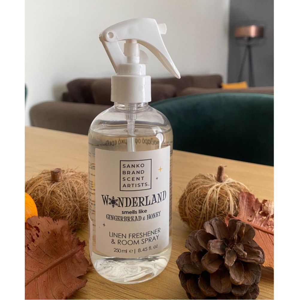 SANKO SCENT ROOM SPRAY & LINEN FRESHENER WONDERLAND ΑΡΩΜΑΤΙΚΟ ΣΠΡΑΥ ΜΕΛΟΜΑΚΑΡΟΝΟ 250ml