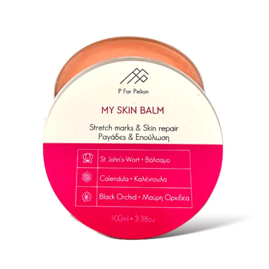 P FOR PELION MY SKIN BALM *ΚΑΤΑ ΤΩΝ ΡΑΓΑΔΩΝ ΜΕ ΜΑΥΡΗ ΟΡΧΙΔΕΑ ΒΑΛΣΑΜΟ ΚΑΙ ΚΑΛΕΝΤΟΥΛΑ