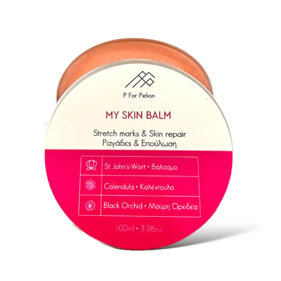 P FOR PELION MY SKIN BALM *ΚΑΤΑ ΤΩΝ ΡΑΓΑΔΩΝ ΜΕ ΜΑΥΡΗ ΟΡΧΙΔΕΑ ΒΑΛΣΑΜΟ ΚΑΙ ΚΑΛΕΝΤΟΥΛΑ