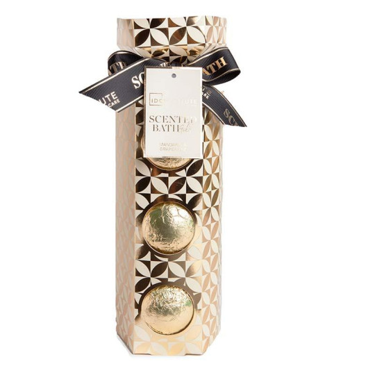SET SCENDED BATH GOLD RELAXING BATH FIZZERS