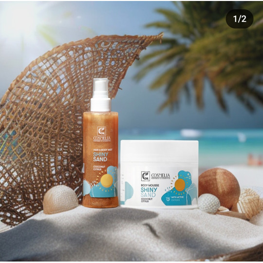 SET HAIR & BODY SHINY SAND 250ML & BODY SHINY SAND 200ML